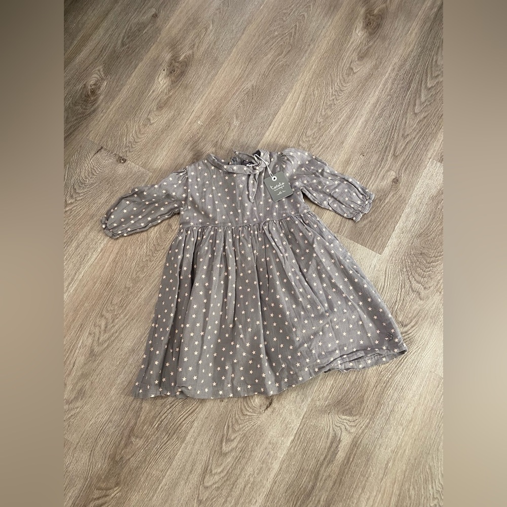 Tocoto Girls 4-5 Star Pattern Dress NWT - retail $120